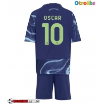 Otroške Nogometnih dresov Ajax Oscar Gloukh #10 Gostujoči 2025-26 Kratki rokavi (+ hlače)